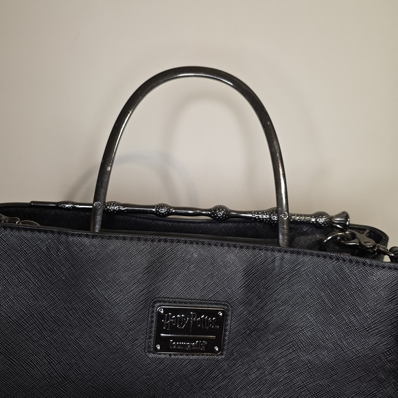 Harry Potter x Loungefly Deathly Hallows Structured Satchel - Picture 4 of 10